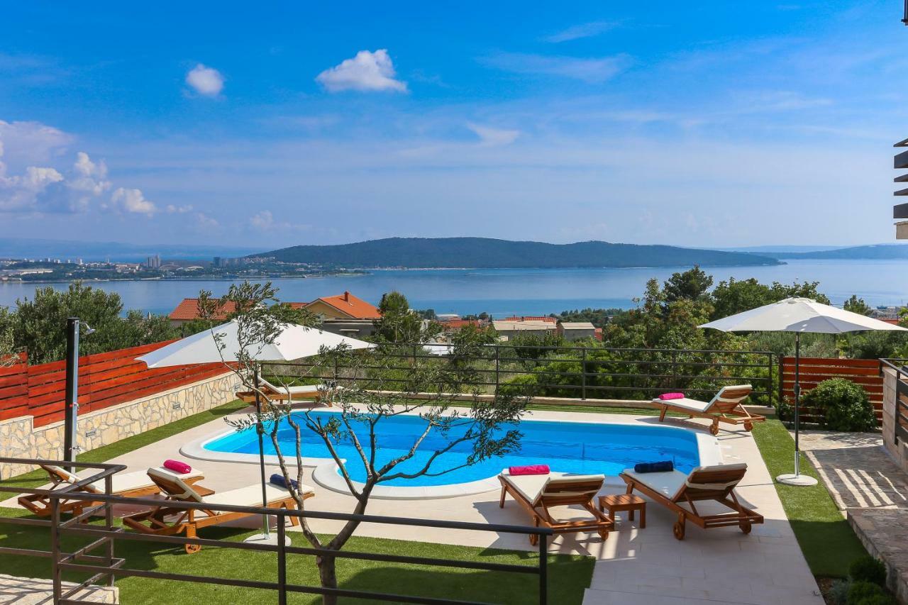 Holiday Home Magic View With Private Heated Pool Kastela Exterior photo